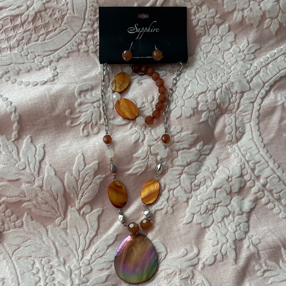 Women's Gold and Silver Necklace Set